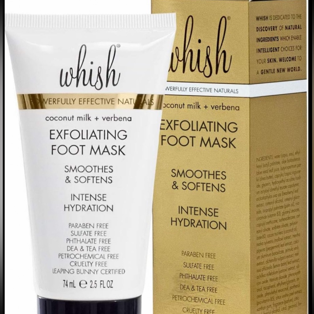 Exfoliating foot mask